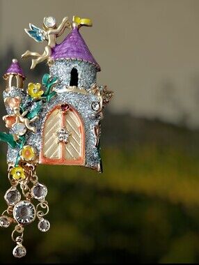 Whimsical Castle Charm Brooch